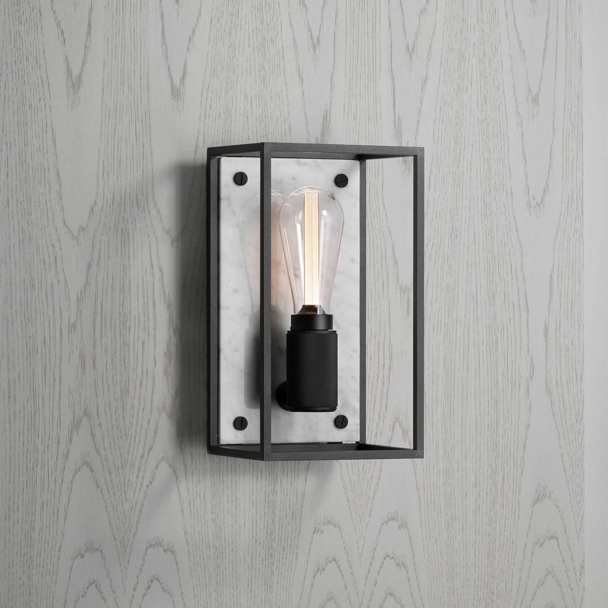Buster + Punch Caged Wall wandlamp white marble detail
