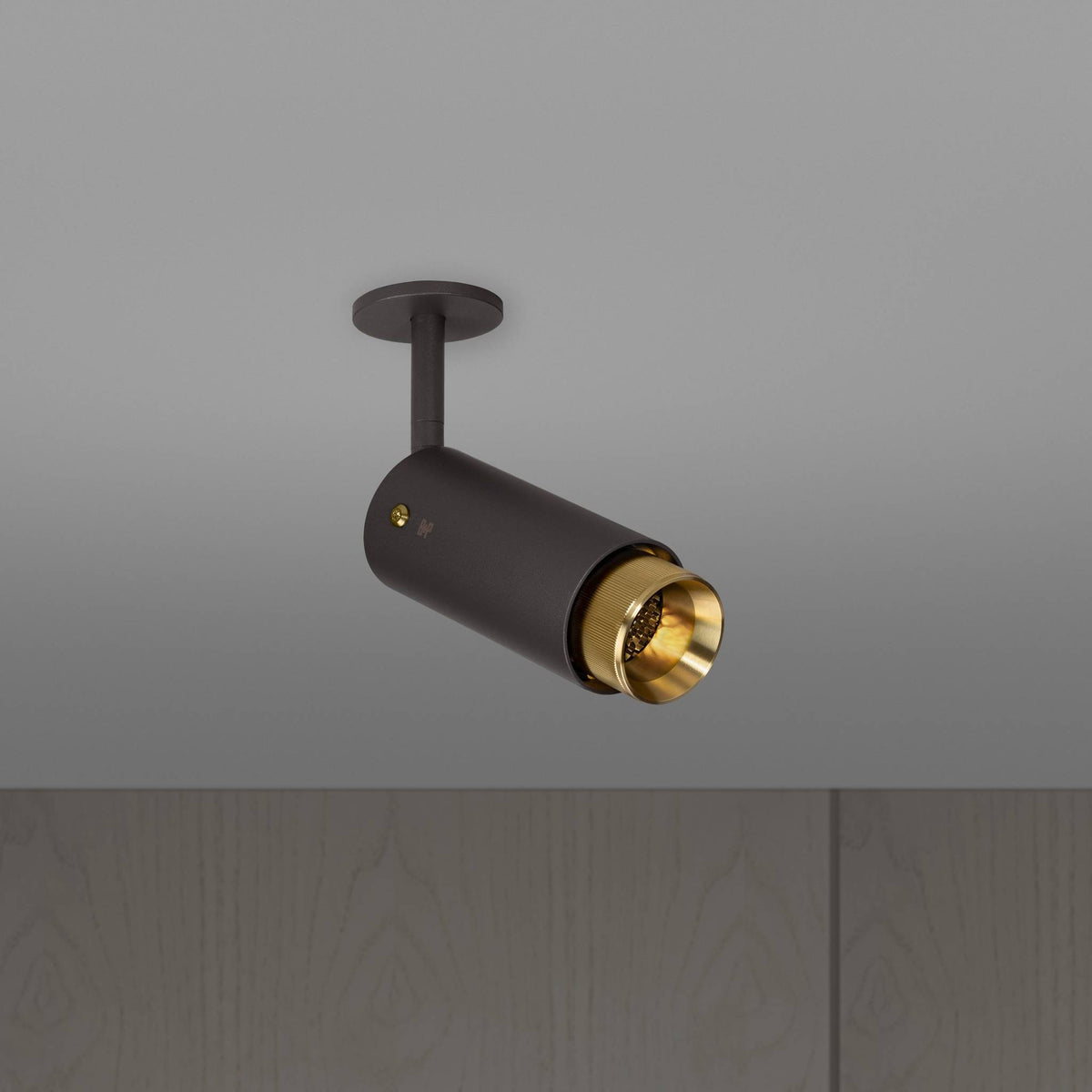 Buster + Punch Exhaust Graphite spot Linear Goud - vooraanzicht