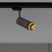 Buster + Punch Exhaust Graphite track spot linear goud vooraanzicht