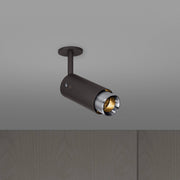 Buster + Punch Exhaust Graphite spot Linear Steel - vooraanzicht