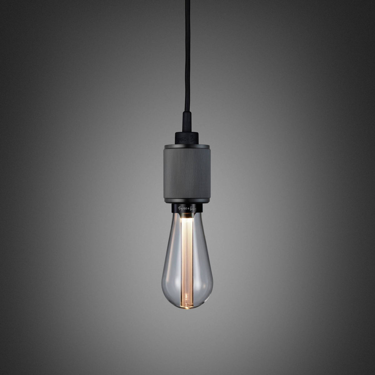 Buster + Punch Heavy Metal Linear hanglamp Gun metal - vooraanzicht