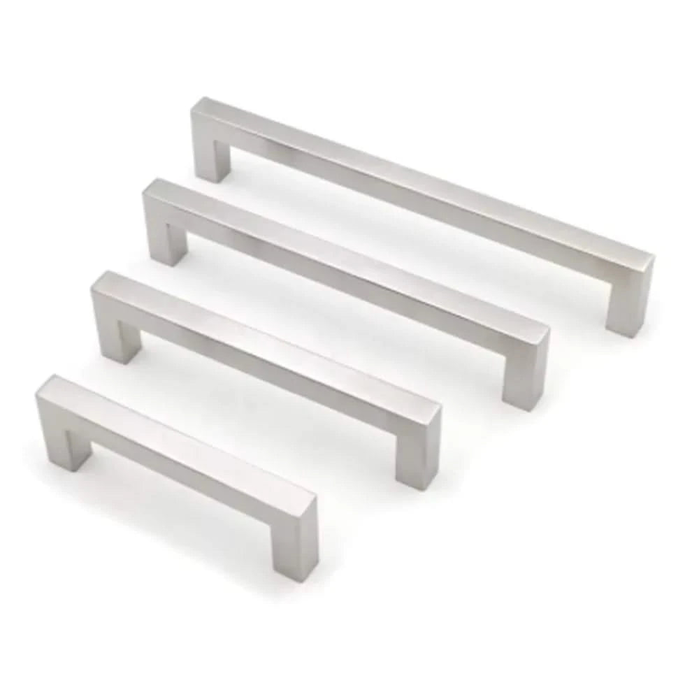 RVS vierkante meubelgrepen assortiment