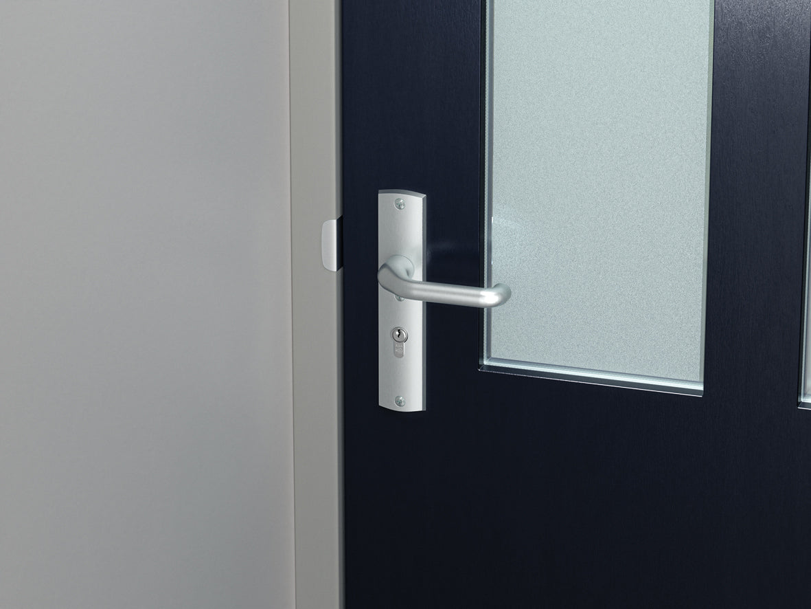 AXA | Veiligheidsbeslag Premium kruk Wing+Flow PC72 anti-kerntrek | Aluminium naturel B