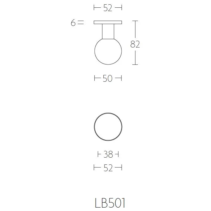 FORMANI LB501 voordeurknop PVD licht brons detail