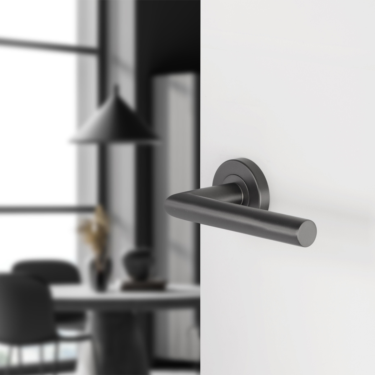Differnz Amsterdam deurkruk gun metal – detail