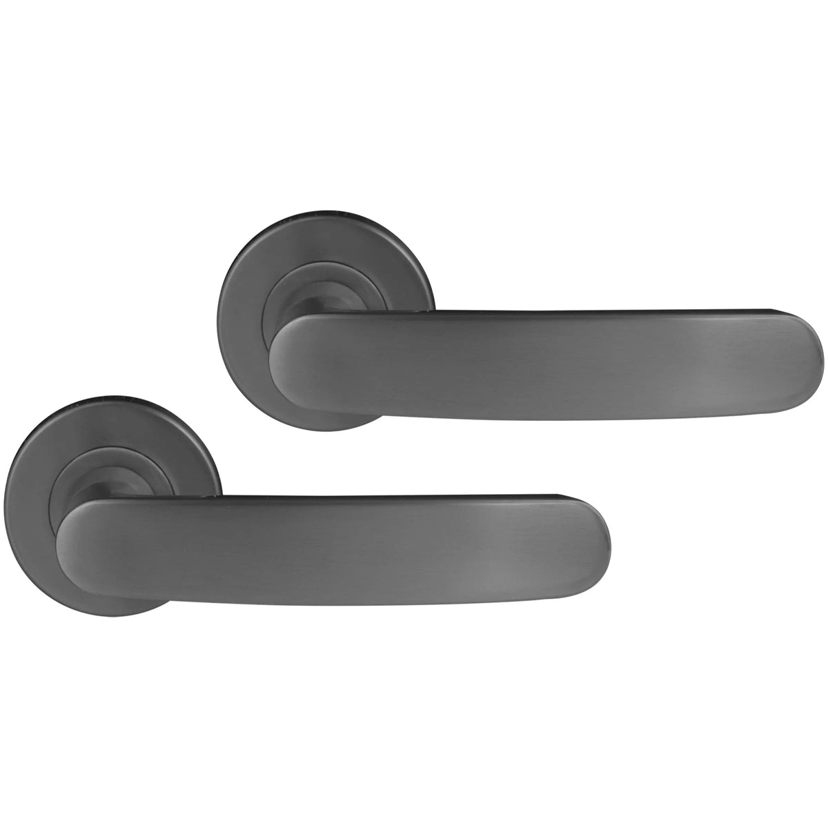 Differnz Eindhoven deurkruk gun metal - vooraanzicht