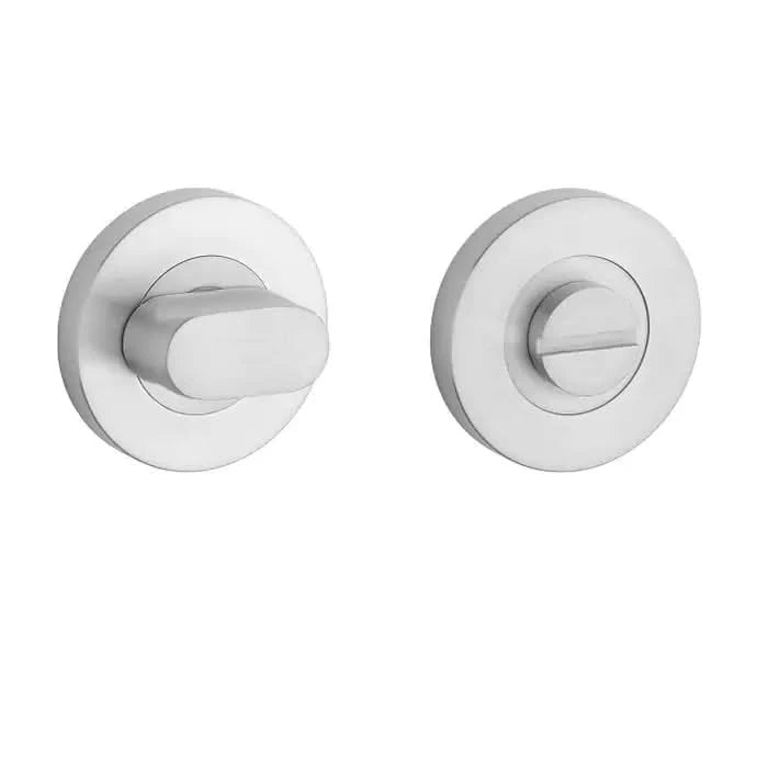 STERK WC-garnituur 1712 OVAL PRO geborsteld RVS vooraanzicht