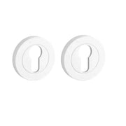 STERK cilinderrozetten 1711 OVAL PRO mat wit vooraanzicht