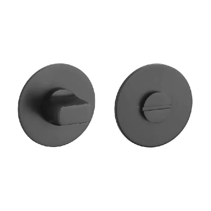 STERK WC-garnituur OVAL 1712 ultra dun mat zwart vooraanzicht