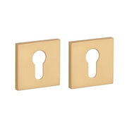 STILE cilinderrozetten Mat Goud 53 x 53 x 7 mm – vooraanzicht