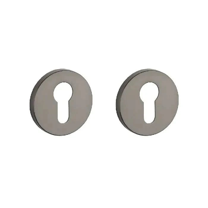 STILE cilinderrozetten titanium (Ø 53 mm, dikte 7 mm) – vooraanzicht