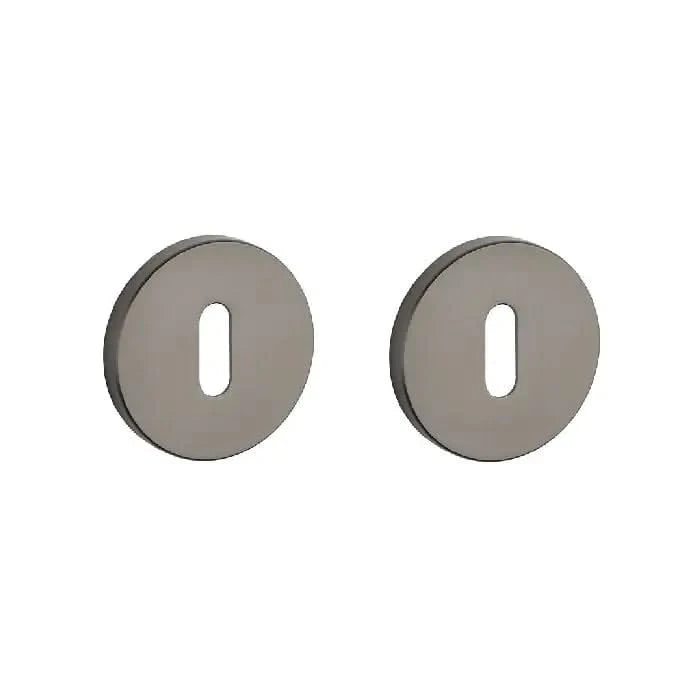STILE sleutelrozetten titanium Ø53 mm – vooraanzicht
