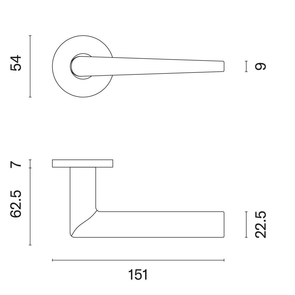 STILE deurklink Salta mat chroom – productweergave