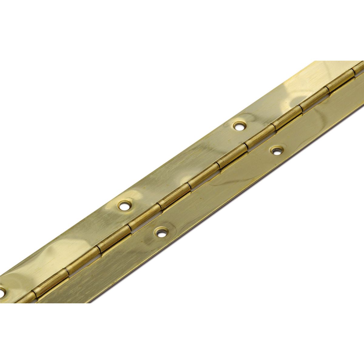 Dulimex pianoscharnier vermessingd staal 32 x 780 mm vooraanzicht