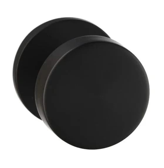 Artitec Permafix vaste deurknop rond ø52 mm PVD zwart – vooraanzicht