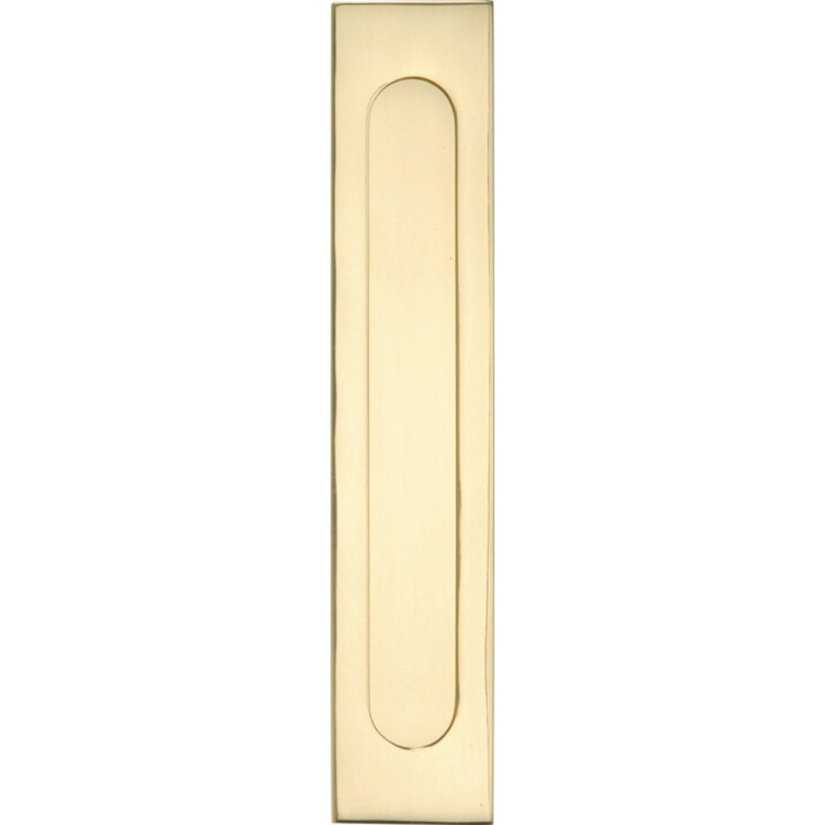 Artitec briefplaat Verta messing ongelakt – vooraanzicht