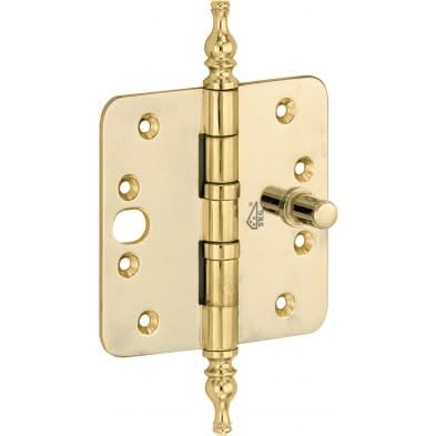 Artitec Mi Satori kogellagerscharnier ronde hoek vaas 89 x 89 mm messing pvd – vooraanzicht