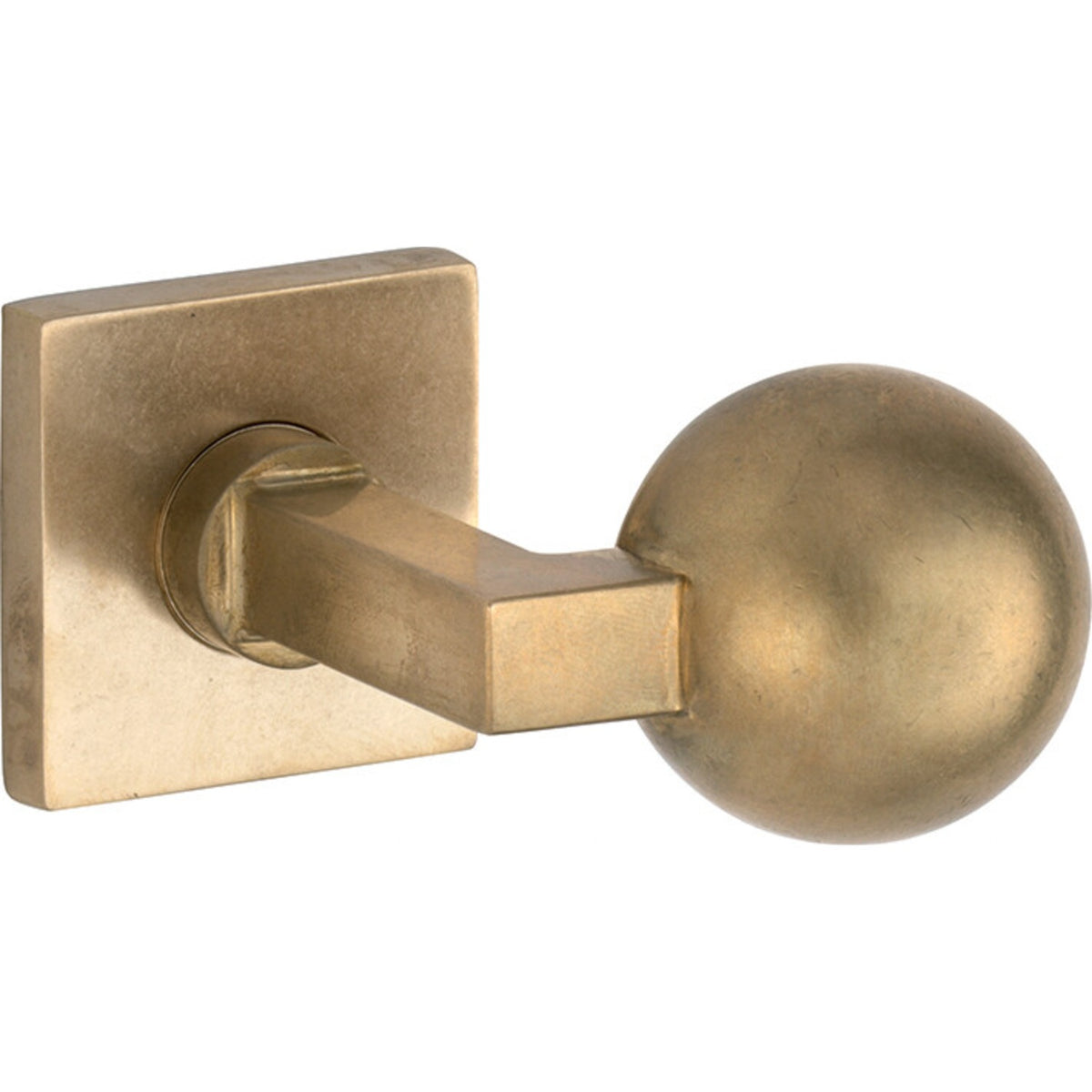 Artitec knopkruk op rozet Bauhaus messing antiek detail