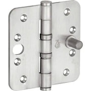 Artitec Mi Satori kogellagerscharnier ronde hoek vlak 89 x 89 mm mat nikkel pvd – vooraanzicht