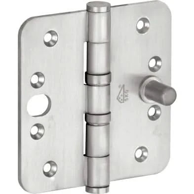 Artitec Mi Satori kogellagerscharnier ronde hoek vlak 89 x 89 mm mat nikkel pvd – vooraanzicht