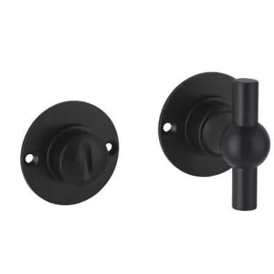 Artitec WC-garnituur rozet Chemin de Fer 40 mm zwart vooraanzicht