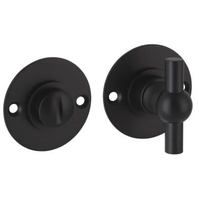 Artitec WC-garnituur rozet Chemin de Fer 50 mm zwart vooraanzicht