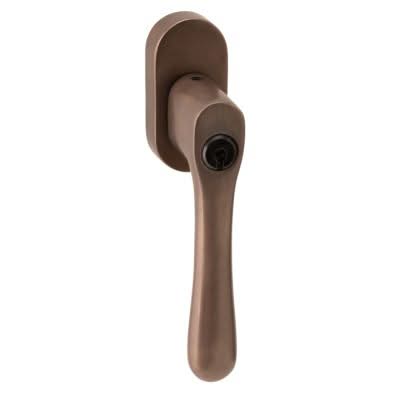 Artitec Mi Satori skg2 draaikiepsluiting linea/ovaal messing antiek brons vooraanzicht