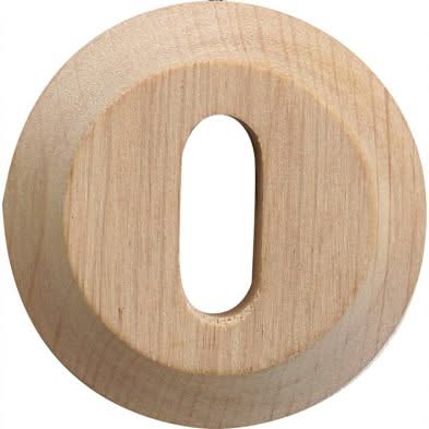 Artitec sleutelrozet 45 mm charme hout vooraanzicht